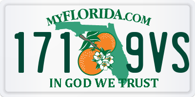 FL license plate 1719VS