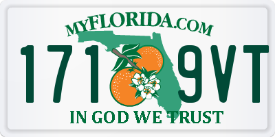 FL license plate 1719VT