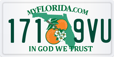 FL license plate 1719VU