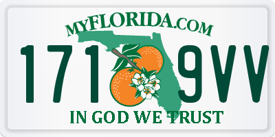 FL license plate 1719VV