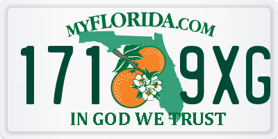 FL license plate 1719XG