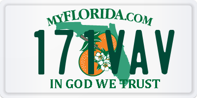 FL license plate 171VAV