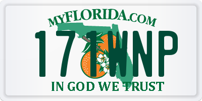 FL license plate 171WNP