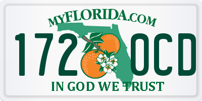 FL license plate 1720CD