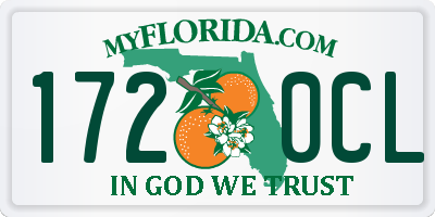 FL license plate 1720CL