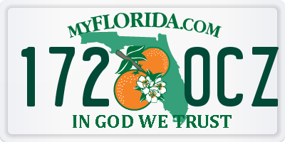 FL license plate 1720CZ