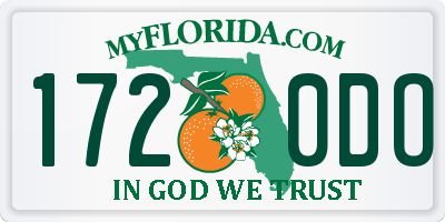 FL license plate 1720DO