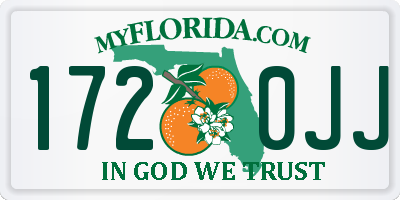 FL license plate 1720JJ