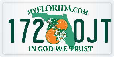 FL license plate 1720JT