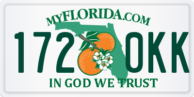 FL license plate 1720KK