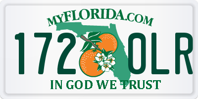 FL license plate 1720LR