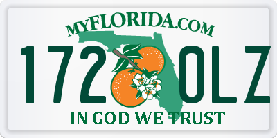 FL license plate 1720LZ