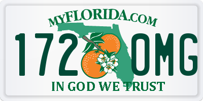 FL license plate 1720MG