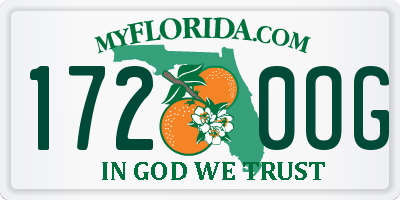 FL license plate 1720OG