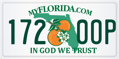 FL license plate 1720OP