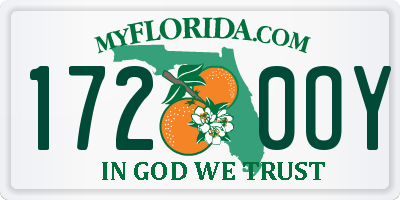 FL license plate 1720OY