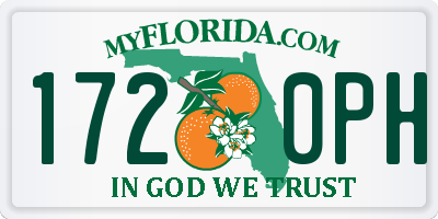FL license plate 1720PH