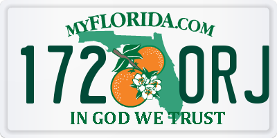 FL license plate 1720RJ