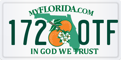 FL license plate 1720TF