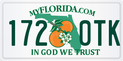 FL license plate 1720TK