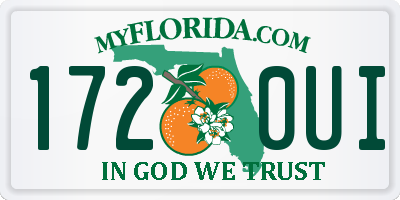 FL license plate 1720UI