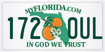 FL license plate 1720UL