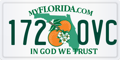 FL license plate 1720VC