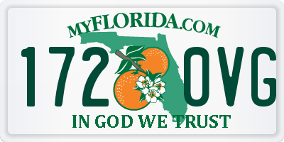 FL license plate 1720VG