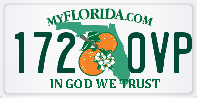 FL license plate 1720VP
