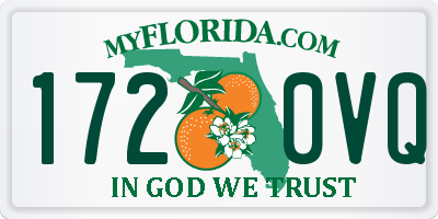 FL license plate 1720VQ