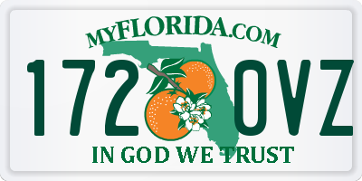 FL license plate 1720VZ