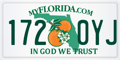 FL license plate 1720YJ