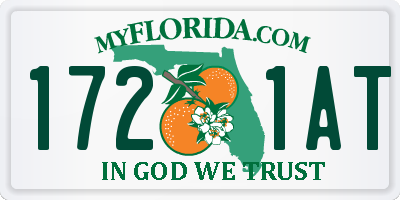 FL license plate 1721AT