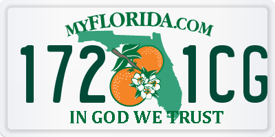 FL license plate 1721CG
