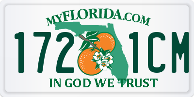 FL license plate 1721CM
