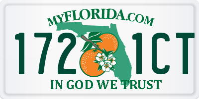 FL license plate 1721CT