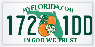 FL license plate 1721DD