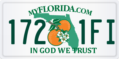 FL license plate 1721FI