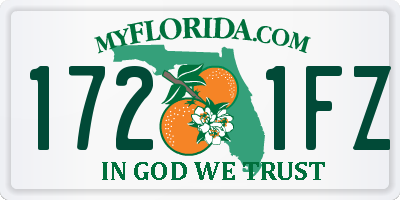 FL license plate 1721FZ