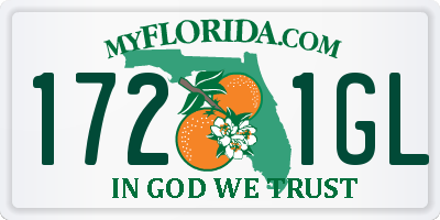 FL license plate 1721GL