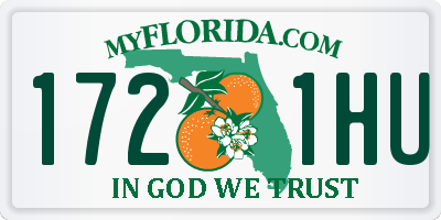 FL license plate 1721HU