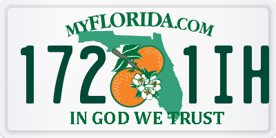 FL license plate 1721IH