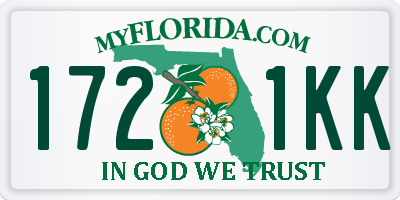 FL license plate 1721KK
