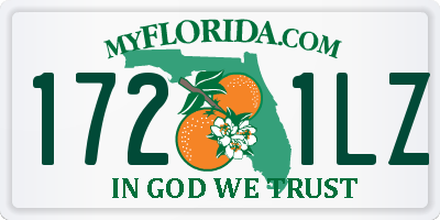 FL license plate 1721LZ