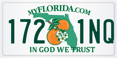FL license plate 1721NQ