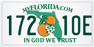 FL license plate 1721OE