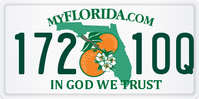 FL license plate 1721OQ