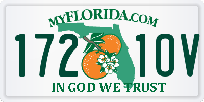 FL license plate 1721OV