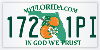 FL license plate 1721PI