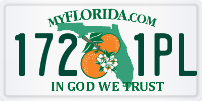 FL license plate 1721PL